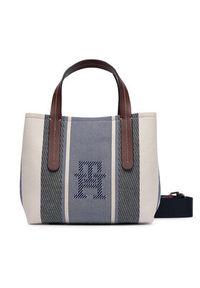 TOMMY HILFIGER - Tommy Hilfiger Torebka Th City Mini Satchel Jacquard AW0AW18732 Niebieski. Kolor: niebieski #3