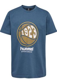 Koszulka sportowa dziecięca Hummel hml Leo T-shirt. Kolor: niebieski