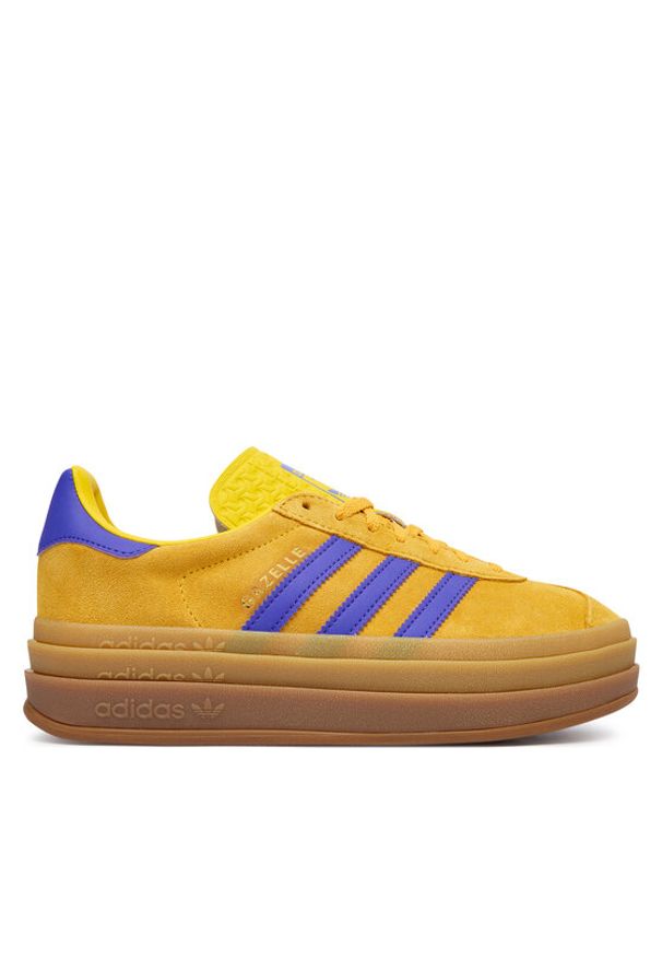 Adidas - adidas Sneakersy Gazelle Bold KI7212 Żółty. Kolor: żółty. Materiał: skóra, zamsz. Model: Adidas Gazelle