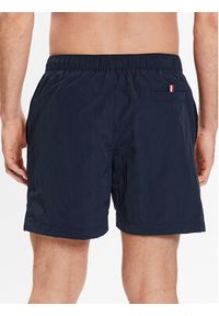 TOMMY HILFIGER - Tommy Hilfiger Szorty kąpielowe UM0UM02730 Granatowy Slim Fit. Kolor: niebieski. Materiał: syntetyk #3
