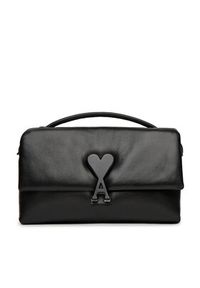 AMI PARIS - AMI Paris Torebka ULL163.AL0052 Czarny. Kolor: czarny. Materiał: skórzane. Styl: street #6