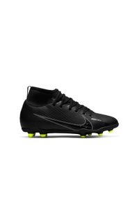 Buty piłkarskie dla dzieci Nike Mercurial Superfly 9 Club Fgmg. Zapięcie: sznurówki. Kolor: czarny. Materiał: materiał, syntetyk, tkanina. Szerokość cholewki: normalna. Sport: piłka nożna