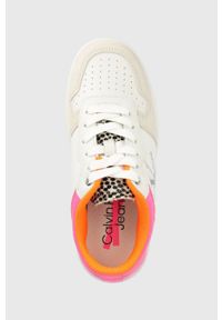 Calvin Klein Jeans sneakersy YW0YW00630.01T. Nosek buta: okrągły. Zapięcie: sznurówki. Materiał: skóra, guma. Obcas: na platformie #3