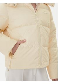 Lacoste Kurtka puchowa BF3262 Écru Relaxed Fit. Materiał: syntetyk