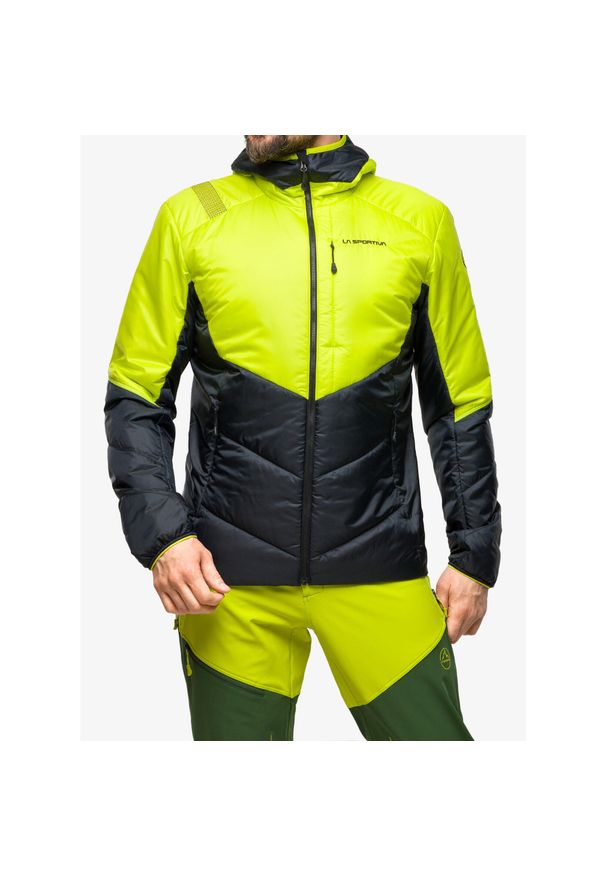 LA SPORTIVA - Kurtka ocieplana męska La Sportiva Mythic Primaloft Jkt. Kolor: zielony. Materiał: syntetyk. Technologia: Primaloft. Sezon: zima. Sport: narciarstwo