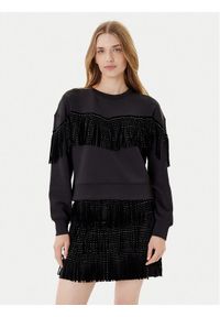 DKNY Bluza P5GH7XQE Czarny Relaxed Fit. Kolor: czarny. Materiał: syntetyk