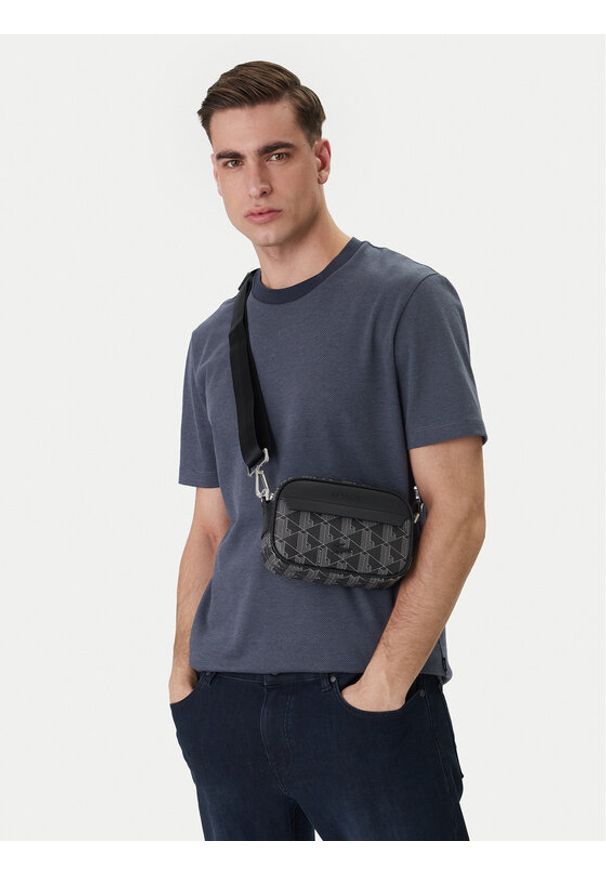 Lacoste Saszetka S Reporter Bag NH3650LX Czarny. Kolor: czarny. Materiał: skóra