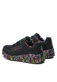 skechers - Skechers Sneakersy Uno Lite Lovely Luv 314976L/BKMT Czarny. Kolor: czarny #7