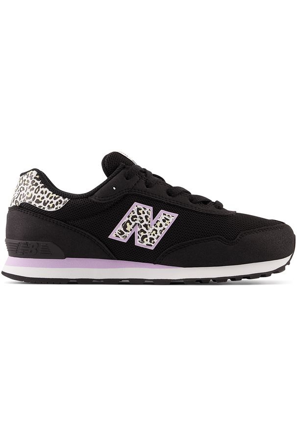 Buty dziecięce New Balance GC515GH – czarne. Okazja: na co dzień, na uczelnię. Kolor: czarny. Materiał: syntetyk, guma, materiał. Szerokość cholewki: normalna