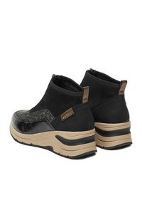 Rieker Botki N9362-00 Czarny. Kolor: czarny. Materiał: materiał #5