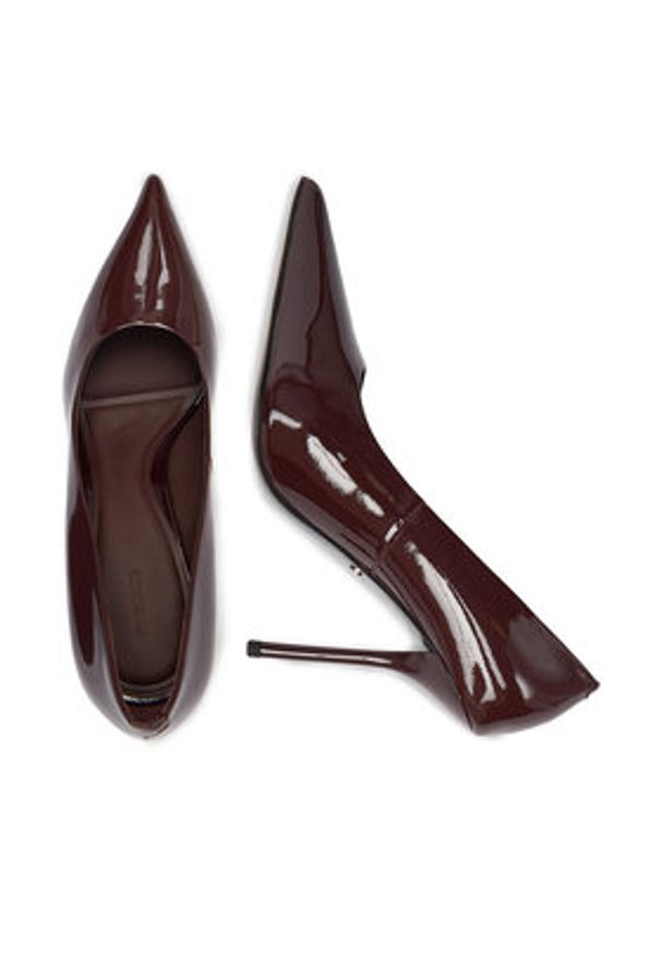 Gino Rossi Szpilki EO-HANI-V1953-111 Bordowy. Kolor: czerwony. Materiał: skóra, syntetyk. Obcas: na szpilce