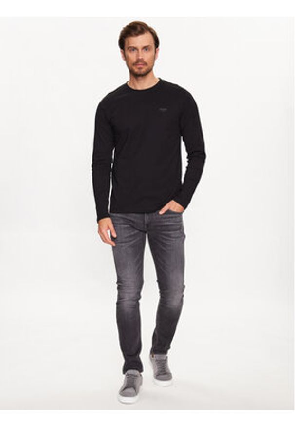 JOOP! Jeans Longsleeve 30033284 Czarny Modern Fit. Kolor: czarny. Materiał: bawełna. Długość rękawa: długi rękaw