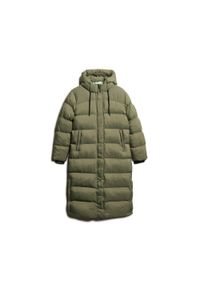 Damska kurtka puchowa Superdry. Kolor: zielony. Materiał: puch. Długość: długie #1