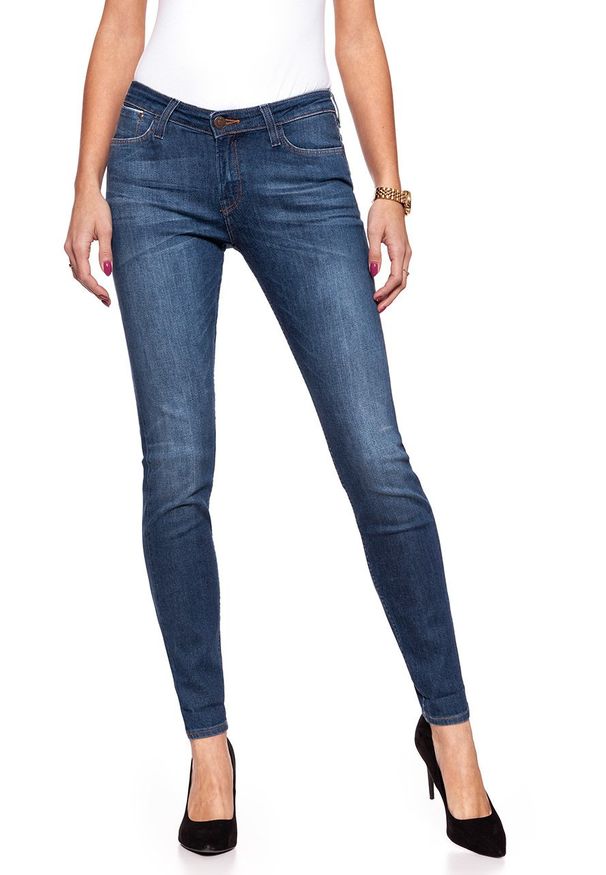 Lee - LEE SCARLETT SELVAGE ROEBLING WORN L31RBDMJ. Stan: podwyższony