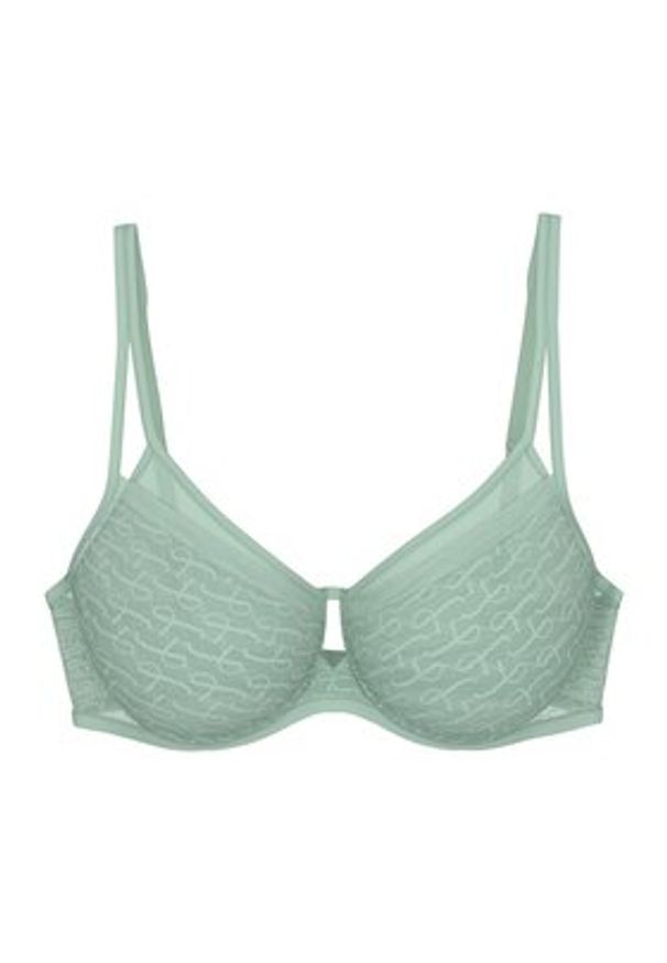 Triumph Biustonosz z fiszbiną Signature Sheer 10215906 Zielony. Kolor: zielony. Materiał: syntetyk