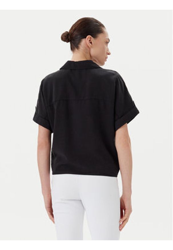 Vero Moda Koszula Fleur 10326059 Czarny Regular Fit. Kolor: czarny. Materiał: lyocell