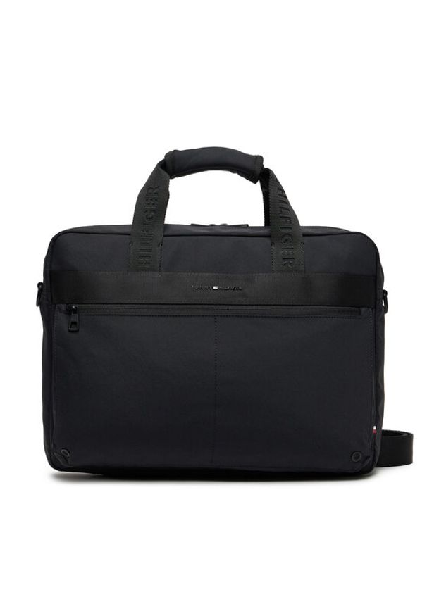 TOMMY HILFIGER - Tommy Hilfiger Torba na laptopa Th Commuter Computer Bag AM0AM13612 Czarny. Kolor: czarny. Materiał: materiał