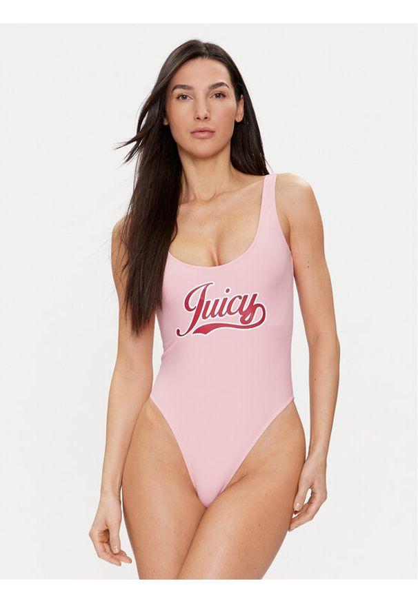 Juicy Couture Strój kąpielowy Retro Devina JCITS223204 Różowy. Kolor: różowy. Materiał: syntetyk