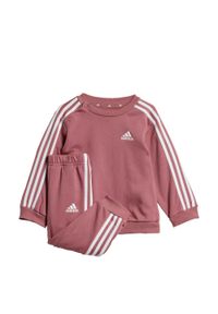 Adidas - Zestaw Essentials 3-Stripes Jogger Kids. Kolor: biały, czerwony, wielokolorowy, różowy. Materiał: dresówka, materiał