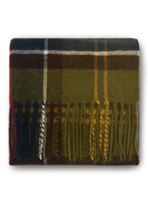 Barbour Szalik Yaxley USC0324TN11 Zielony. Kolor: zielony. Materiał: wełna, materiał