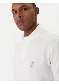 Armani Exchange Polo XM000367 AF13022 U0009 Biały Regular Fit. Typ kołnierza: polo. Kolor: biały. Materiał: bawełna #3
