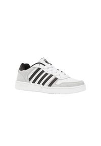 Buty do chodzenia męskie K-Swiss Court Palisades. Zapięcie: sznurówki. Kolor: biały. Materiał: guma, zamsz, skóra. Szerokość cholewki: normalna. Sport: turystyka piesza