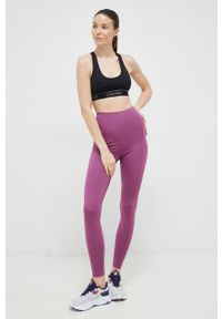 Calvin Klein Performance biustonosz sportowy CK Athletic kolor czarny gładki. Kolor: czarny. Materiał: materiał. Rodzaj stanika: wyciągane miseczki. Wzór: gładki. Sport: fitness, taniec #3