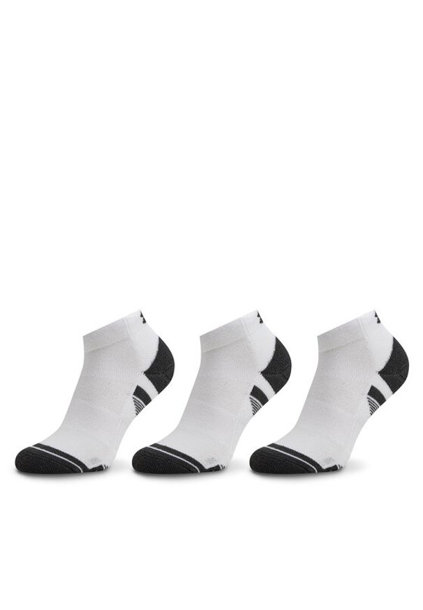 Under Armour Zestaw 3 par niskich skarpet unisex Ua Performance Tech 3Pk Low 1379504-100 Biały. Kolor: biały. Materiał: syntetyk