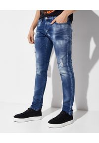 Philipp Plein - PHILIPP PLEIN - Niebieskie jeansy Straight Fit. Kolor: niebieski