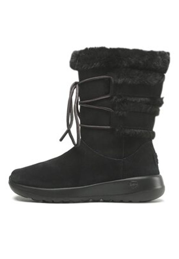 skechers - Skechers Buty Skechers On The Go Joy Cyclone Czarny. Kolor: czarny. Materiał: zamsz, skóra