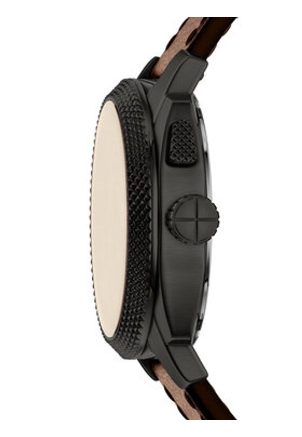 Fossil Zegarek Machine Big Tic FS6165 Brązowy. Kolor: brązowy. Materiał: skóra