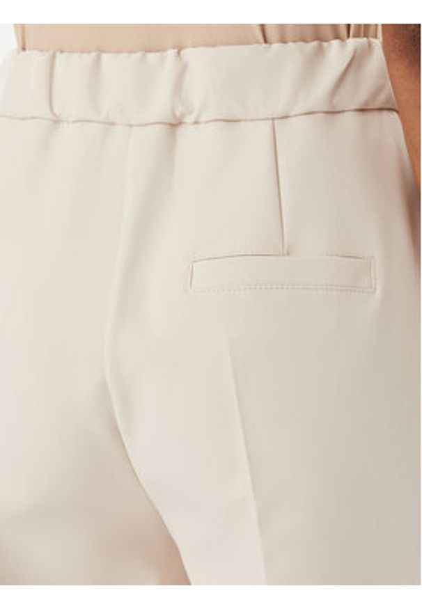 Maryley Spodnie materiałowe 26EB598/43LA Beżowy Regular Fit. Kolor: beżowy. Materiał: syntetyk