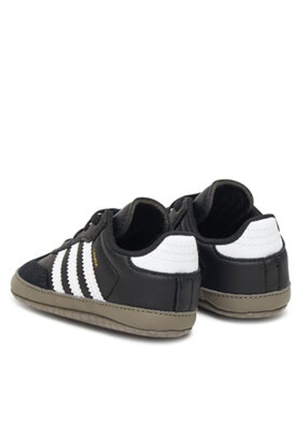 Adidas - adidas Sneakersy Samba Kids JI2757 Czarny. Kolor: czarny. Materiał: skóra