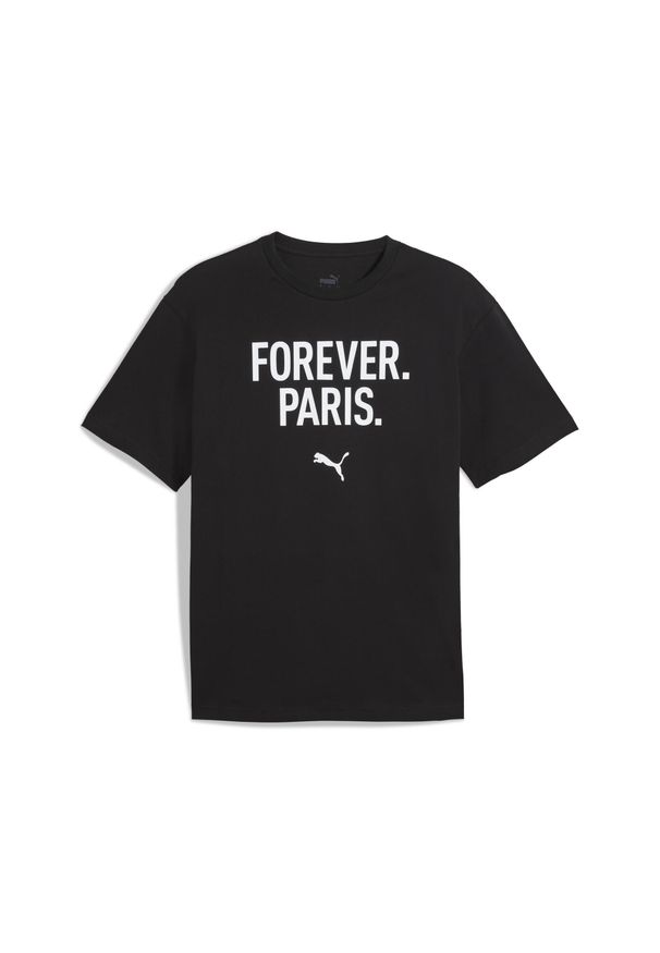 Puma - Męska koszulka Concept 2 Paris o luźnym kroju PUMA Black. Kolor: czarny. Sport: fitness