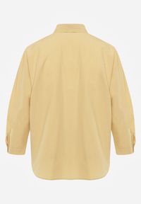 Born2be - Żółta Bawełniana Koszula o Kroju Oversize Nororena. Okazja: na co dzień. Kolor: żółty. Materiał: bawełna. Styl: elegancki, casual #3