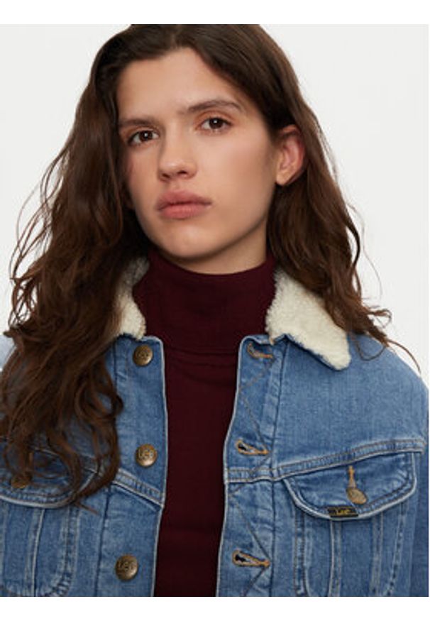 Lee Kurtka przejściowa Rider 112355437 Niebieski Regular Fit. Kolor: niebieski. Materiał: bawełna