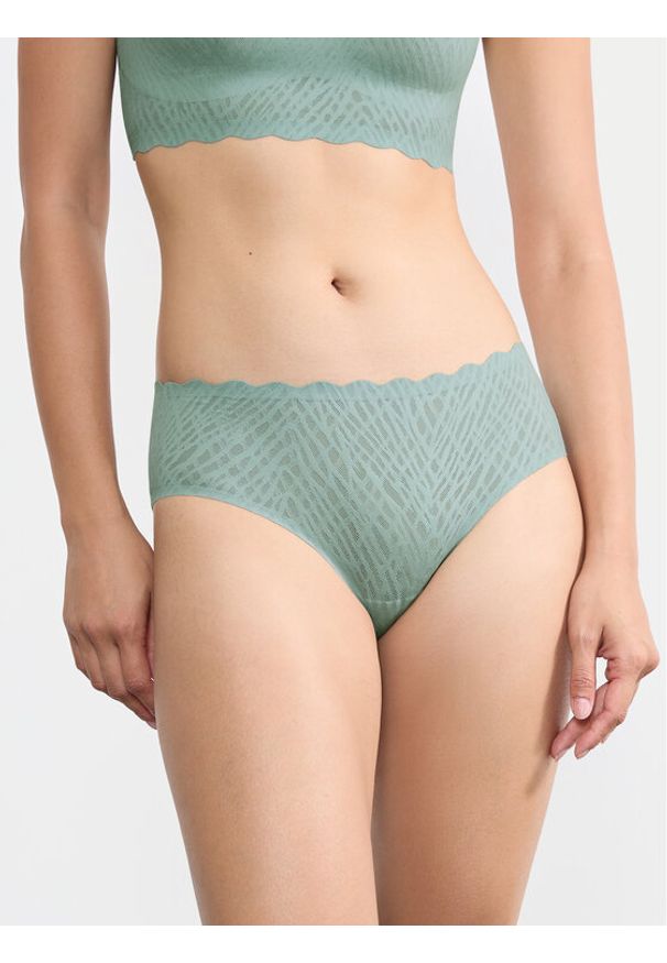 Sloggi Figi klasyczne Zero Feel Bliss 10219689 Zielony. Kolor: zielony. Materiał: syntetyk