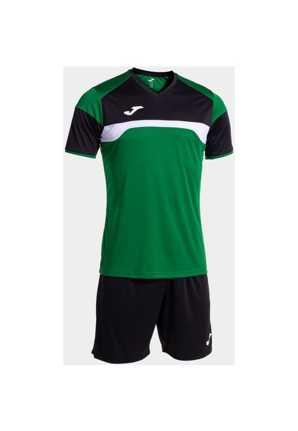 Zestaw Sportowy Joma Danubio III: Komfort i Styl Unisex. Kolor: czarny, zielony, wielokolorowy. Materiał: dresówka. Sport: piłka nożna