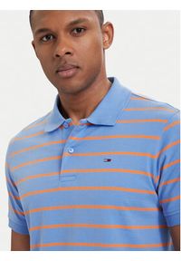 Tommy Jeans Polo DM0DM22708 Niebieski Regular Fit. Typ kołnierza: polo. Kolor: niebieski. Materiał: bawełna #5