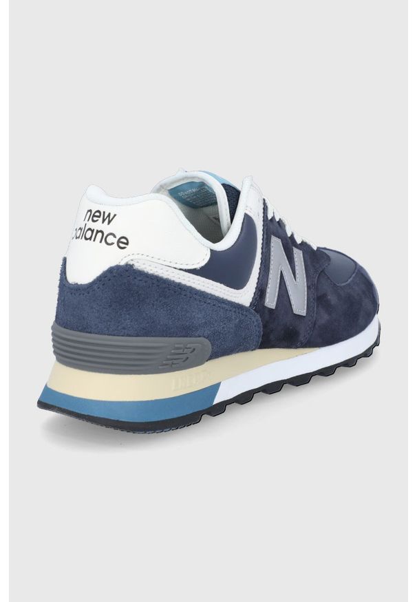 New Balance buty ML574TE kolor granatowy. Nosek buta: okrągły. Zapięcie: sznurówki. Kolor: niebieski. Materiał: guma. Model: New Balance 574