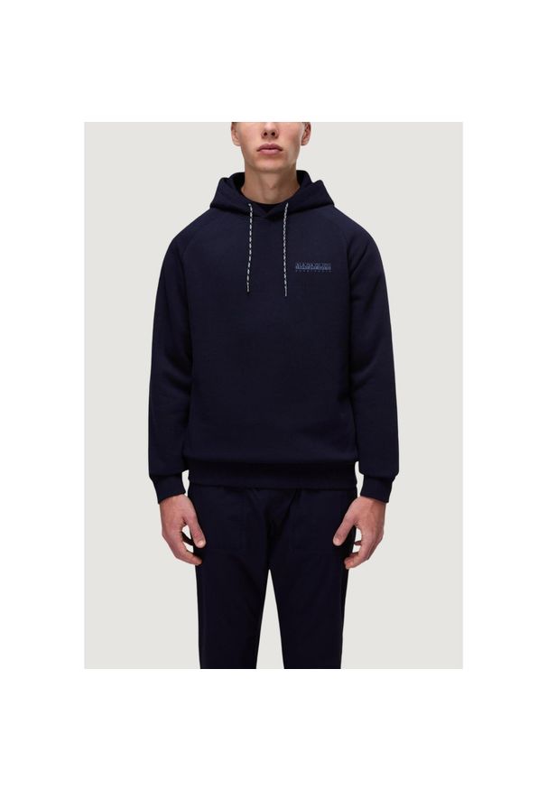 Napapijri - Bluza Mężczyzna NAPAPIJRI B-BACK GRAPHIC H. Kolor: niebieski