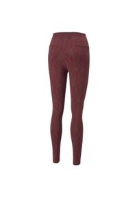 Legginsy sportowe damskie Puma Power Deco Glam. Kolor: czerwony