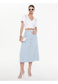 Pinko Spódnica jeansowa Kitesurf 100828 A0MM Niebieski Regular Fit. Kolor: niebieski. Materiał: bawełna, jeans #3