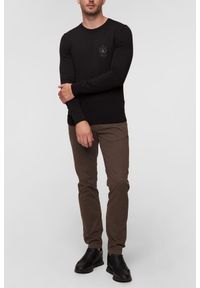 Aeronautica Militare - AERONAUTICA MILITARE Czarny męski sweter Crew Neck, Rozmiar XXL. Kolor: czarny