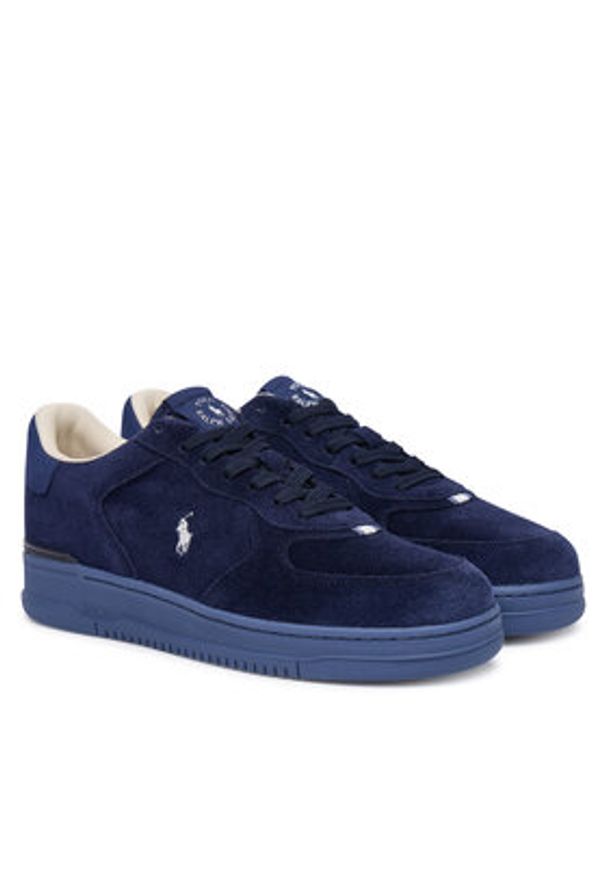 Polo Ralph Lauren Sneakersy 809P13085001 Granatowy. Kolor: niebieski. Materiał: zamsz, skóra