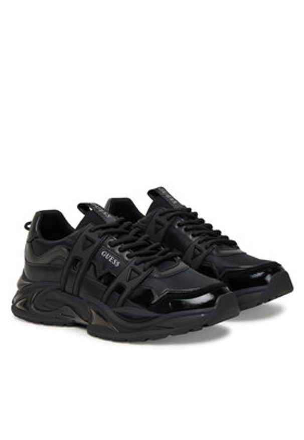 Guess Sneakersy 178499 Czarny. Kolor: czarny. Materiał: skóra