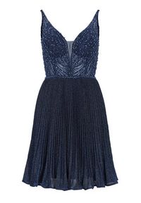 Swing Sukienka koktajlowa 5AD19700 Granatowy Regular Fit. Kolor: niebieski. Materiał: syntetyk. Styl: wizytowy #6
