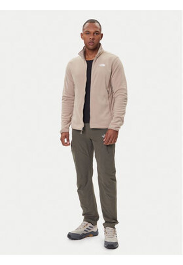 The North Face Polar Glacier NF0A8D0R Beżowy Regular Fit. Kolor: beżowy. Materiał: syntetyk