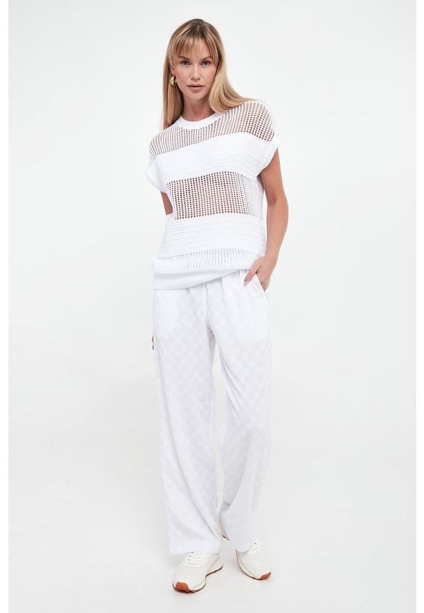 Armani Exchange - Top damski dziergany ARMANI EXCHANGE. Materiał: dziergany