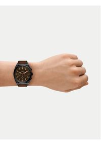 Fossil Zegarek Everett FS6108 Brązowy. Kolor: brązowy
